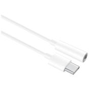 Adaptateur Convertisseur USB Type-C à Jack 3.5mm Blanc pour Écouteurs